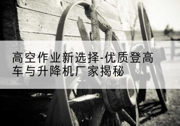 鄂尔多斯登高车厂家-高空作业新选择-优质登高车与升降机厂家揭秘